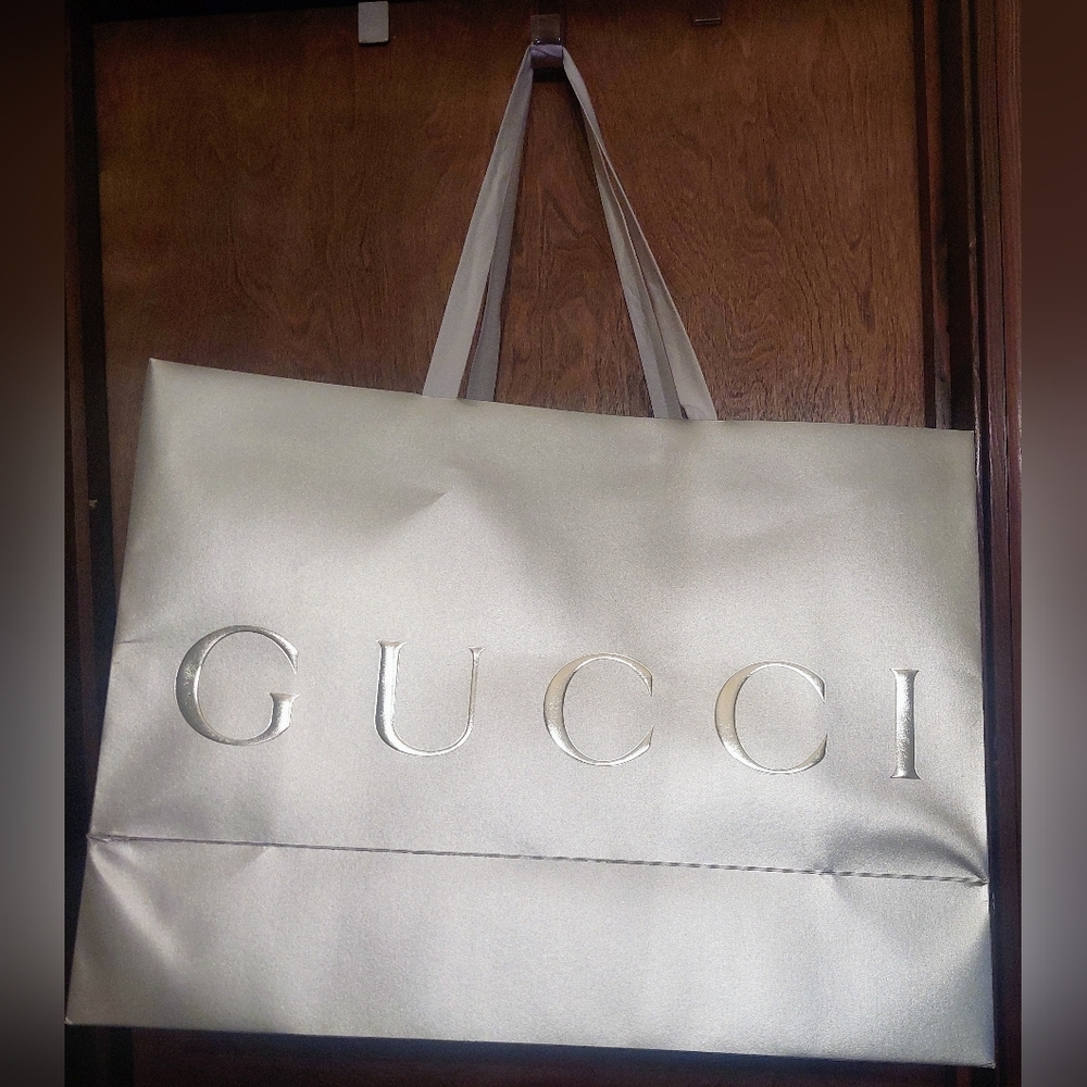Gucci Silver Large Shopping Tote